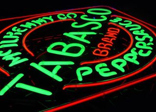 Tabasco neon sign